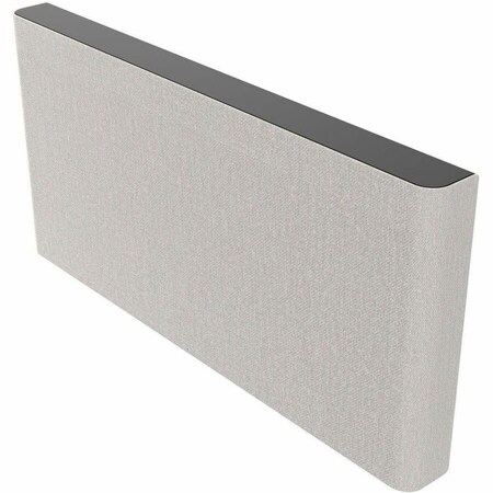 Heckler AV CREDENZA 4U - BLACK GREY BODY WITH OFF WHITE FABRIC H735-BG-OW