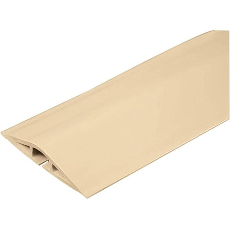 Legrand Cable Protector, 5 ft L, 2-1/2 in W, Rubber, Ivory CDI5