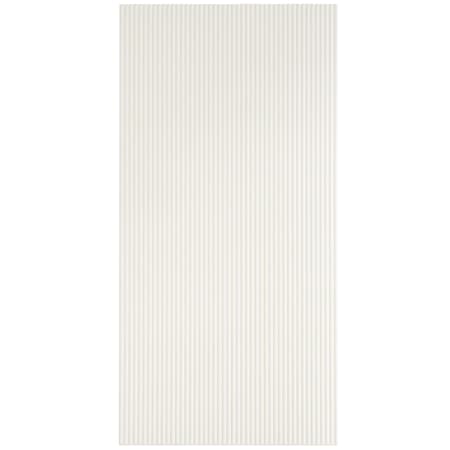 Apollo Tile Imprint 24x48 White Porcelain Large Format Ribbed Wall Tile (15.55 sq ft/case), 2PK IMPSCANWH2448