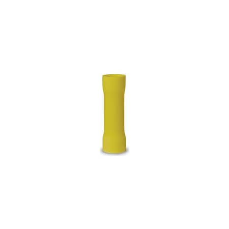 Gb Butt Splice Connector, 600 V, 12 to 10 AWG Wire, Yellow, 15PK 20-126