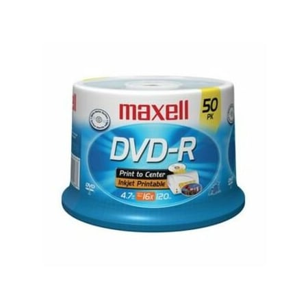 Maxell DVD Recordable Media, MAX638022, DVD-R Media, 16x Speed, 4.70 GB Capcity 638022