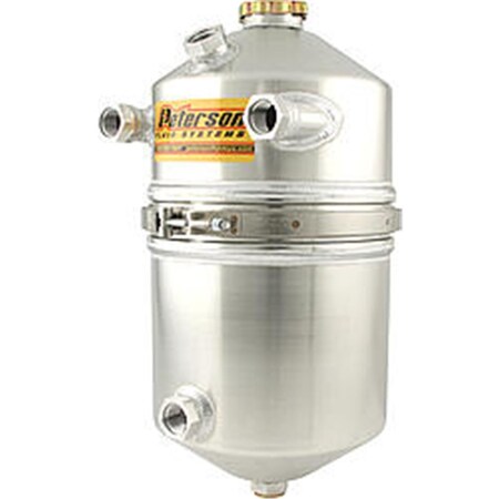 Araba Vector 4 gal Dry Sump Oil Tank with Dual Scavenge Inlet -12AN Female Fittings AR3638987