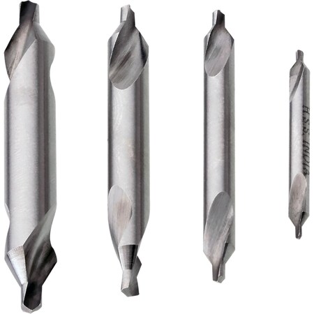 Grizzly 4 Pc. Center Drill Set 60 Deg. H5930