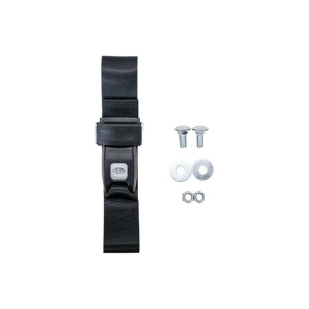Uni Pro Universal Lap Belt Kit Black Nylon 47.5-In. Long 7911