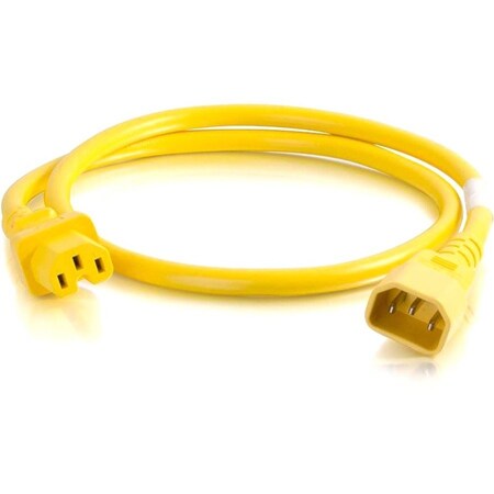 C2G 8Ft C14 To C13 14/3 Sjt Yellow 17562