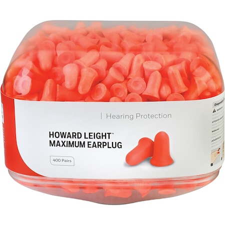 Honeywell Howard Leight Prefilled Maximum Ear Plugs Refill Canister, 400 Pairs, 800PK HL400-MXM-REFILL