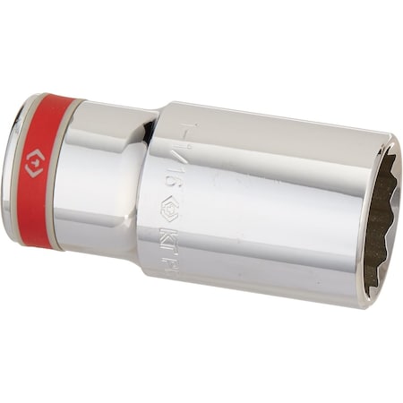 Kt Pro 1/2" Drive Deep Socket 1-1/16 SAE 12P C1440S34