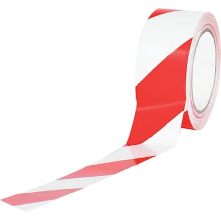 Partners Brand Tape Logic Striped Vinyl Tape, 7.0 Mil, 2" x 36 yds., Red/White, PK24 T9236RW