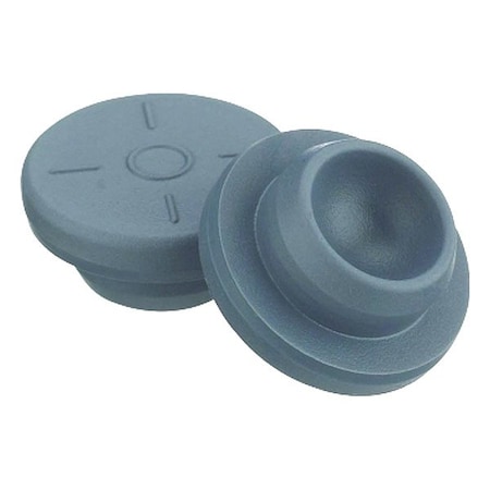 Wheaton Stopper, 6.3 mm H, Bromobutyl, Gray, PK1000 W224100-420