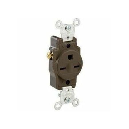 Leviton Commercial Grade Single Receptacle, 15 Amp, 250 Volt 5029