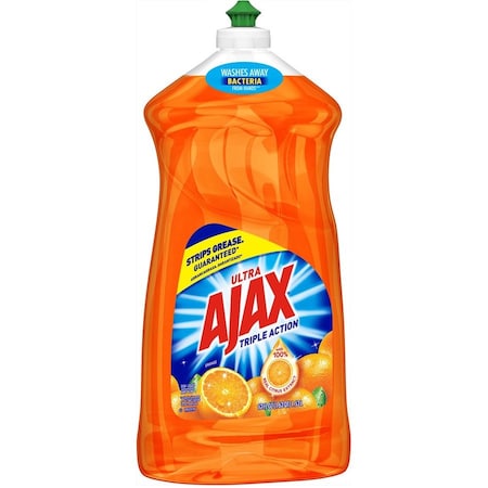 Ajax Dish Detergent, Liquid, Antibacterial, Orange, 52 oz, Bottle 49860