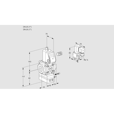 Honeywell Kromschroder VAG125R/NWAE KS88030904