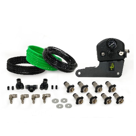 Overland Vcl Tire Inflation System, Direct Fit; Use To Set Air Pressure Up To 4 Tires Simultaneously; Front 210-0717