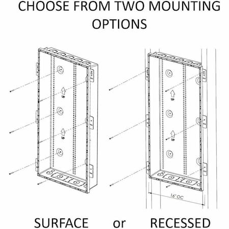 On-Q 20IN PLASTIC ENCLOSURE NA WITHOUT COVER ENP20805NA