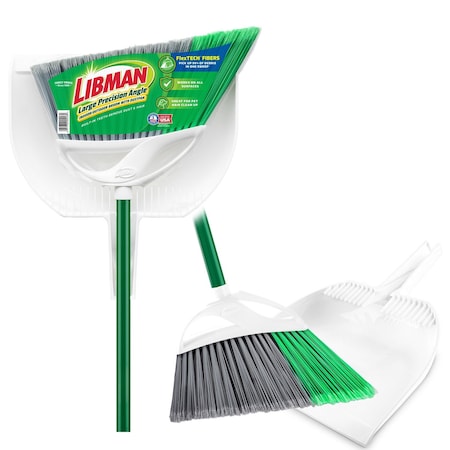 Libman Commercial Libman Large Precision Angle Broom w/ Dust Pan, 13in W 248