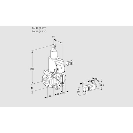 Honeywell Kromschroder Solenoid Gas Safety Valve - 500 mbar, IP65, EN 161 Certified KS88002178