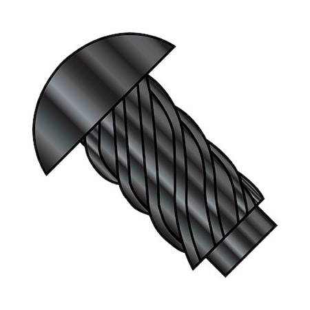 Zoro Select 0X1/4 U Drive Screw Blk Ox, 10000Pk -004UB