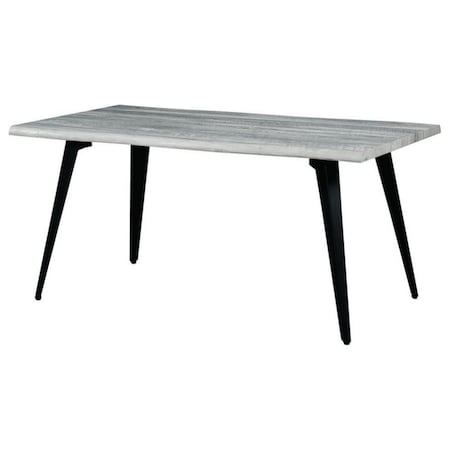 Leisuremod Rectangular 63 in W, 30 in L, MDF/Metal, Sunbleached Grey RTM63GR