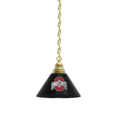 Holland Bar Stool Co Ohio State Pendant Light, Brass Fixture BL1BROhioSt