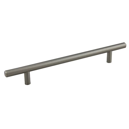 Pride Industrial 10in Bar Cabinet Pull with 7in Center to Center Satin Nickel Finish P110SN