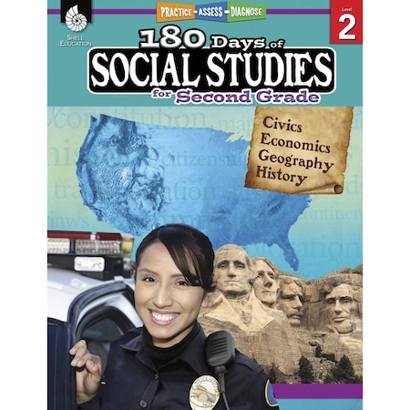 Shell Education 180 Days of Social Studies for Second Grade 51394