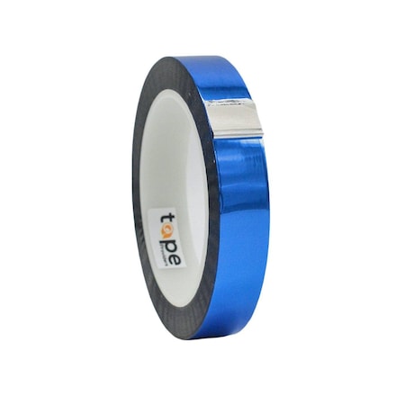 Wod Tape MPFT1 Metalized Polyester Mylar Film Tape Blue: 3/4 in. x 72 yds, 64PK WOD MPFT1-00750-64-72-BLU