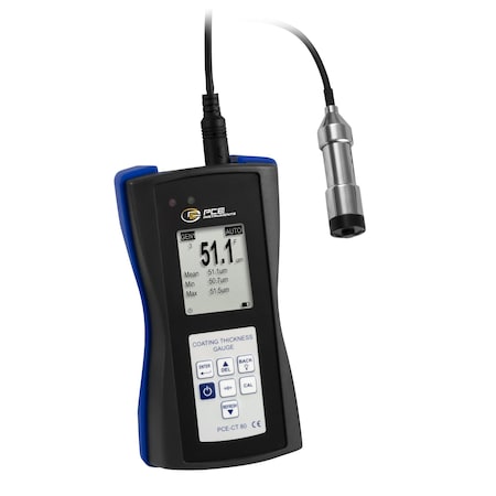 Pce Instruments Coating thickness meter for Fe/NFe layers, measures 0-5000 micron with +/-2% accuracy PCE-CT 80-F5N3