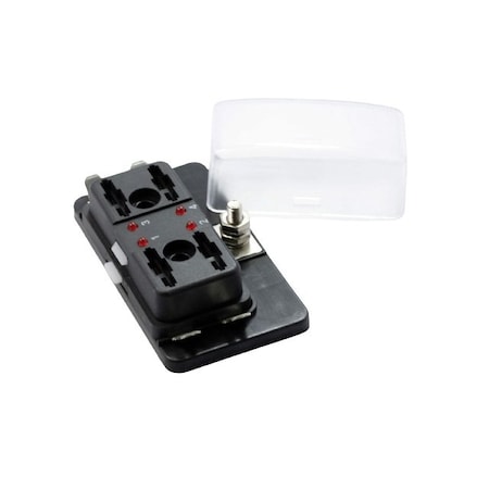 Optifuse Fuse Block for Regular Blade - LED, 4P BLR-I-304