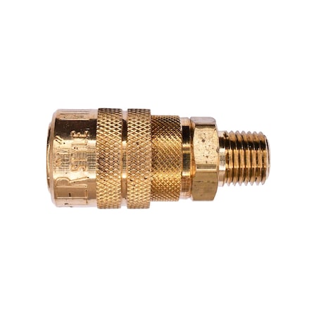 Auveco Air System Coupler Ms Series 1/4in Male Npt, 5PK 16067