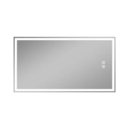 Homeroots 51" Clear Lighted Unframed Bathroom Vanity Mirror 564859