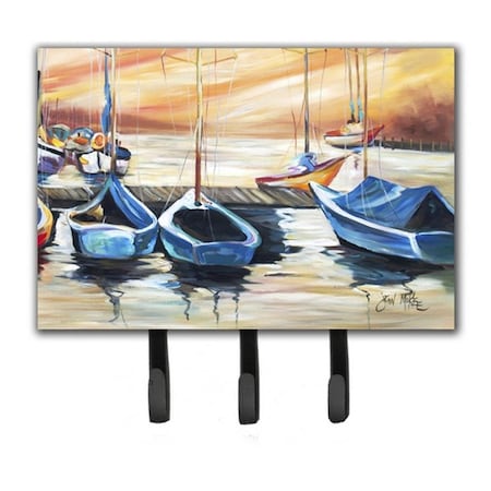 Carolines Treasures Beach View With Sailboats Leash and Key Holder JMK1038TH68
