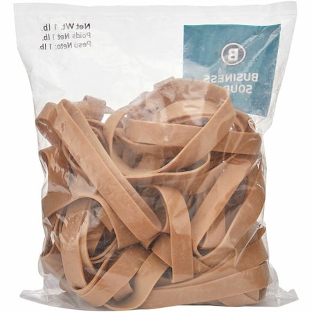Business Source Rubber Band, Beige, Rubber, PK60 BSN15726