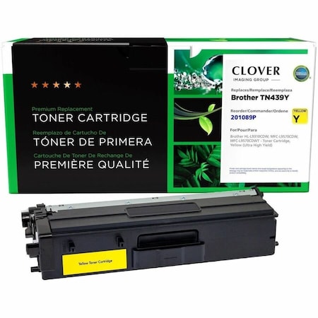 Clover Imaging Group Remanufactured Ultra High Yield Yellow Toner Cartridge, Brother TN439Y 201089P