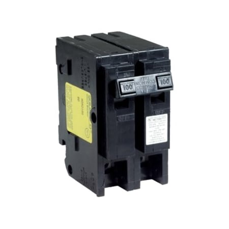 Square D Miniature Circuit Breaker, HOM Series, 100A, 2 Pole, 120/240V AC, 10kA HOM2100CP