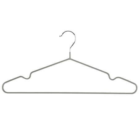 Simplify 12 Pack Metal Hangers in Grey 23271-GREY