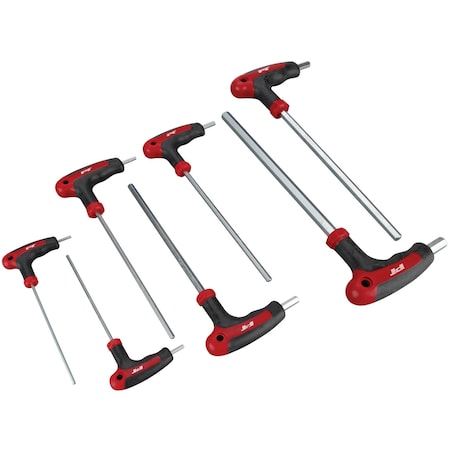 Performance Tool 7 pc. SAE T-Handle Hex Key Set, T-Handle, SAE Sizes, Comfort Grip W1711