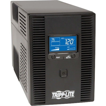 Tripp Lite UPS System, 1.3kVA, Line Interactive, Out: 120V AC In: 120V AC SMART1300LCDT