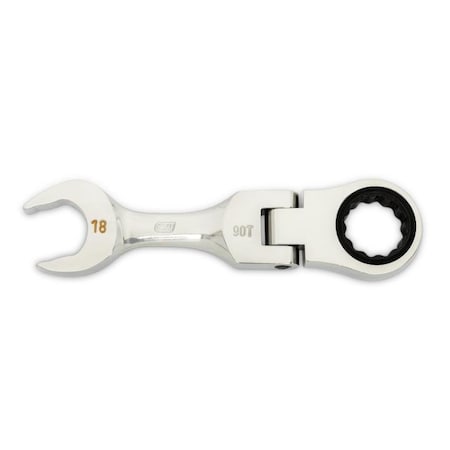 Gearwrench Stubby Flex Ratcheting Wrench, 18 mm 86868