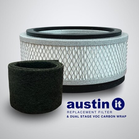 Austin Air it Filter Replacement Filter in Black with VOC Wrap FR100C