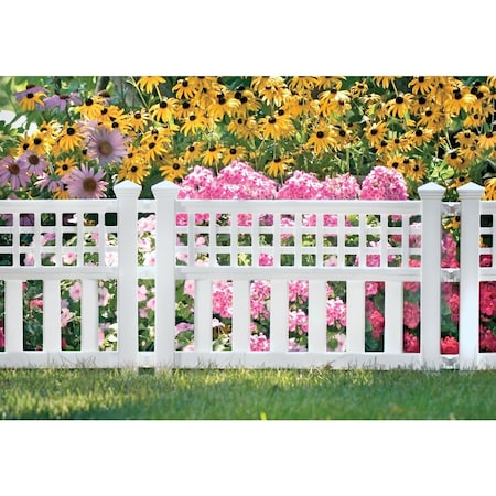 Suncast 20 1/2'' H x 24'' L Resin Decorative Border Fence GVF24