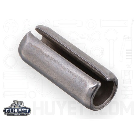 Huyett Slotted Spring Pin, Standard Duty, Passivated 420 SS, 0.500 in Dia x 1.250 in Length x 0.094 in Wall SPSP-500-1250