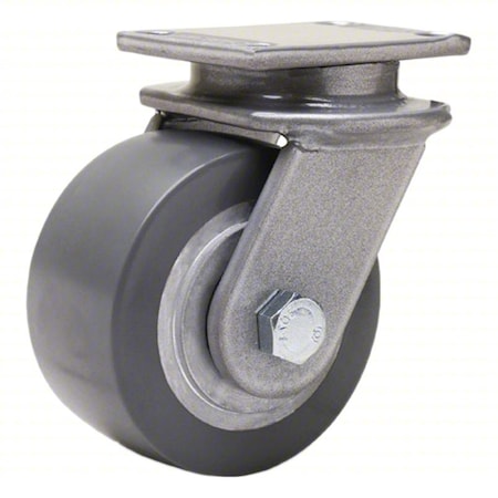 Hamilton Plate Caster, Swivel, Nylon, 5 1/8"H S-EN-4NYB