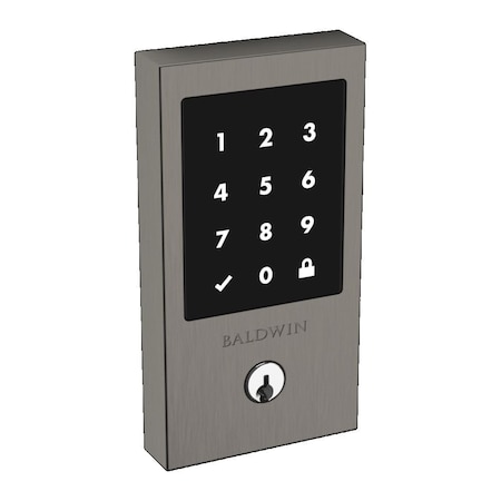 Baldwin Baldwin Z-Wave Minneapolis Touchscreen Deadbolt with Schlage C Keyway Graphite Nickel Finish 8225076ZW