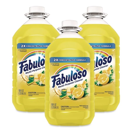 Fabuloso Multi-use Cleaner, Lemon Scent, 169 oz Bottle, 3PK 61037885