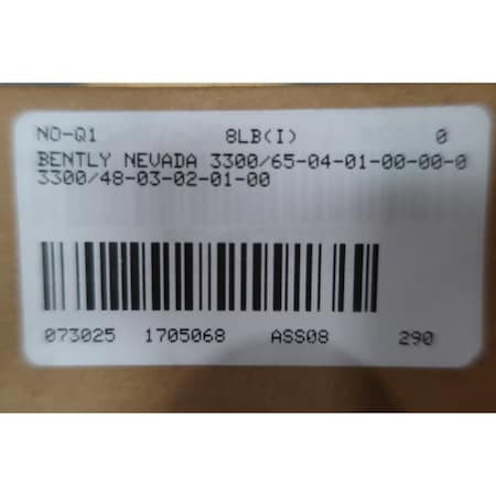 Bently Nevada 3300/65-04 CASE EXPANSION MONITOR/ RADIAL VIBRATION DUAL PROBE 3300/65-04-01-00-00-0 3300/48-03-02-01-00