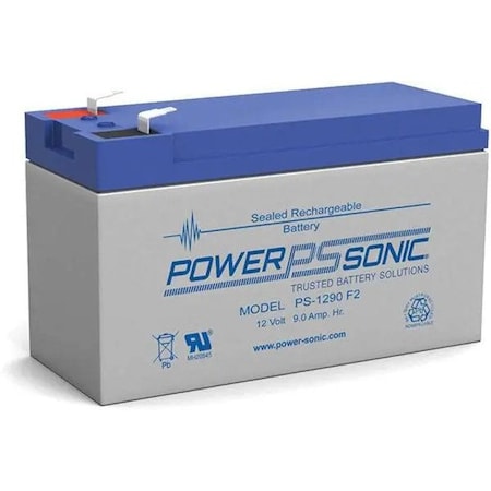 Power-Sonic 12V 9Ah F2 SLA Replacement Battery for Lobster Elite Freedom Tennis Ball Machine PS-1290F2