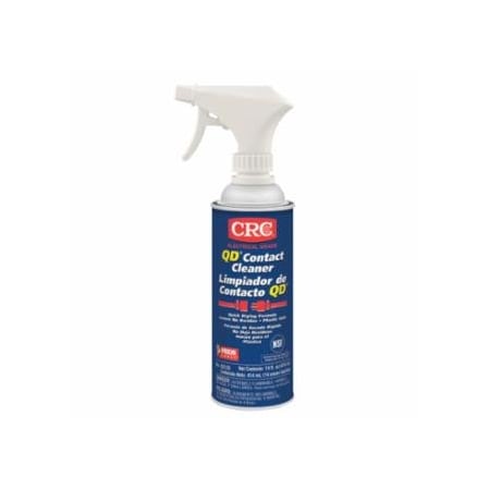 Crc QD, Contact Cleaner, 16 oz Aerosol Can with Spray Trigger, Alcoholic Odor, 12PK 125-02133