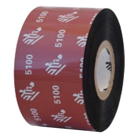 Zebra THERMAL TRANSFER RIBBON, Resin, Black 05100BK04045