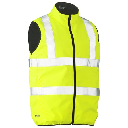 Bisley ANSI Type R Class 2 Reversible Puffer Vest 332M0330H-YEL/XL