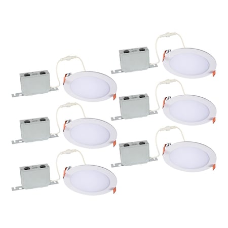Halo Warm White 6 in. W LED Canless Recessed Downlight 75 W HLB6LSFS5-6PK